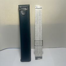 Vintage K & E Keuffel and Esser 4181-3 Slide Rule With Leather Case Pre-Owned  picture