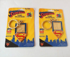 Superman Keychain Stamp Collectibles USPS Commemorative Key Chain New  1998 x 2 picture