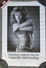 VTG RARE 33x24 1989 CAPITAL CONCEPTS GARY IGLARSH HABIT SEXY BW POSTER LARGE picture