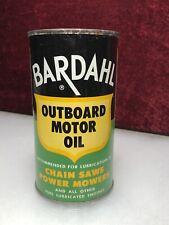 Vintage Bardahl Outboard Boat Chain Saw Motor Oil Can Full Seattle Washington picture
