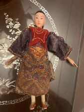 ANTIQUE CHINESE OPERA DOLL IN EMBROIDERED SILK CLOTHING picture