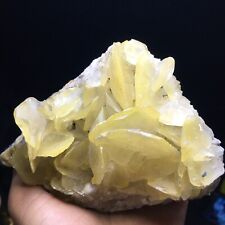 420g Natural High Quality Yellow Translucent Flaky Calcite from Guangdong,China picture