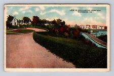 Richmond VA-Virginia, Scenic View Hollywood Cemetery, Vintage c1918 Postcard picture