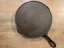 Sidney Hollow Ware Co. Cast Iron #9 Skillet, Block Logo, Circa: 1888-1897 picture