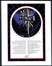 1980 Salvador Dali Crucifixion art IGC vintage print ad picture