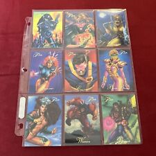 1994 Flair Marvel Mutant Genesis Complete Set 9 Wolverine Havok Cyclops Rogue NM picture