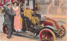 1911 VINTAGE POSTCARD  OLD AUTO MODEL  ROMANCE LUXURY TRANSPOST picture