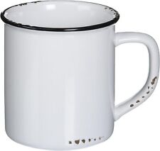 Abbott Collection Enamel Look Stoneware Mug, White picture