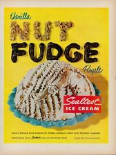 1959 Dairy Ice Cream Sealtest 1950s Vintage Print Ad Vanilla Nut Fudge Dessert picture