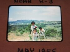 Original Kodachrome Red Border Slide POST KOREAN WAR Children In USAF K-3 ZONE picture