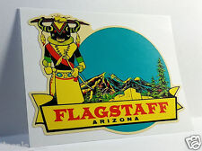 FLAGSTAFF ARIZONA Vintage Style Travel Decal, Vinyl Sticker, Luggage Label picture