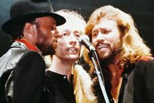 The Bee Gees 24x36 inch Poster Close Up Singing In Concert picture