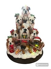 The Danbury Mint Lighted The Bulldog Family Christmas Tree English Bulldog picture
