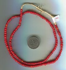 African Trade beads vintage Venetian old glass red white heart beads picture