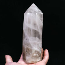1.64lb Natural Smokey Clear Quartz Crystal Obelisk Wand Point Healing Specimen picture