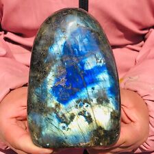 2.92LB Natural Light Labradorite Stone Quartz Crystal Spectrolite Reiki picture