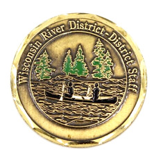 RARE Wisconsin River District Challenge Coin First Issue Glacier's Edge Council picture