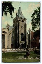 1910 Public Library Exterior Building New Haven Connecticut CT Vintage Postcard picture