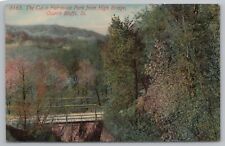 Council Bluffs Iowa~Fairmount Park Cut @ High Bridge~Wooden Truss~c1910 Postcard picture