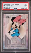 2023 Topps Chrome Disney100 #23 Minnie Mouse Refractor PSA 9 picture