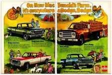 Vintage 1976 Dodge Trucks - Original 2 Page Print Ad (16 x 11) - Advertisement picture