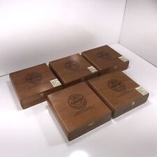 Lot of 5 Ashton Classic Churchill Empty Wooden Cigar Boxes 8x8.25x2.5 #113 picture