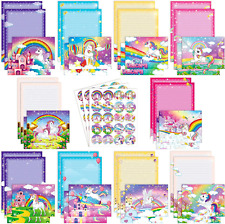 160 Packs Stationery Paper Set (50 Double Sided Stationery Writing Papers 50 Mat picture