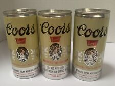3 DIFF - COORS Banquet Beer Cans. Golden Colo. 12 Oz. Empty picture