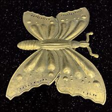 Vintage Large Metal Brass Butterfly Trivet Wall Hanging Mid Century Figure 9.5”W picture