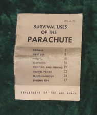 Rare Air Force Manual AFM 64-15 SURVIVAL USES OF THE PARACHUTE - 1956 picture