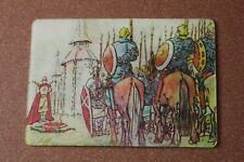 3D Stereo lenticular USSR Pocket Calendar 1982 Battle Russian with Tatar Horde❄️ picture