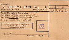 J33/ Elizabeth West Virginia Postcard c1920s Godfrey Cabot Inc Gas Supply 248 picture