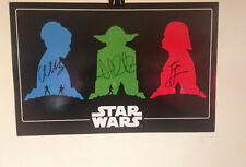 STAR WARS Poster Disney Lucas Film Comic Con 2015 Books Trilogy Autographed picture