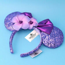 Aulani Hawaii Disneyland Purple Plumeria Disney Parks Minnie Ears Headband picture