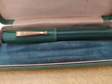 Vintage 1918 Keystone Green Celluloid Fountain Pen In Original Case picture