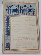 1899 The Book-Keeper Business Man's Magazine Vintage Advertisments RARE picture