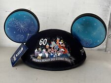 Disney Disneyland 60th Anniversary Make A Wish Mickey Ears Hat Cap w/ Tag picture