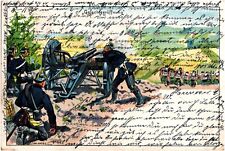 Gefechtseröffnung Combat Opening German Troops Artillery 1904 Military Postcard picture