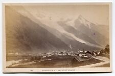 Garcin CDV - Chamonix et le Mont Blanc - Albuminated 1870's -  picture