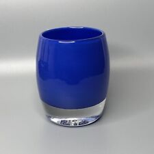 Glassybaby Blue Pre Triskelion Votive Candle Handle picture