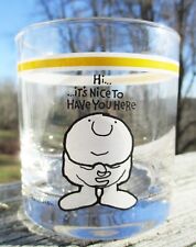 Vintage 1977  ZIGGY Lowball On Rocks GLASS by Tom Wilson Collectible Comics picture