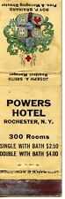 Powers Hotel, Rochester, New York Matchbook picture