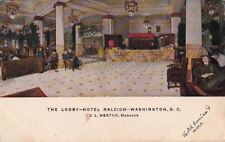  Postcard Lobby Hotel Raleigh Washington DC  picture