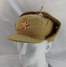 KOREAN WAR CHINESE ARMY SOLDIER M-1950 WINTER CAP COTTON MILITARY HAT SIZE XL picture