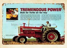 1966 International Harvester Farmall Turbo 1206 tractor metal tin sign poster picture