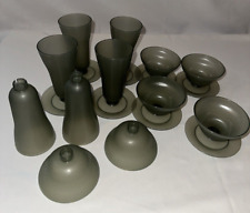 Vintage Tupperware Parfait Cups smoke gray Lot picture