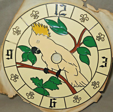 VINTAGE 1985 Ramar IND Plastic Clock Face Cockatoo Bird 6