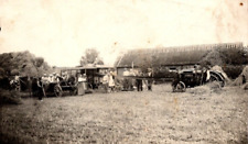 RPPC Munktells Early Farm Equipment Steam Tractor  Real Photo Postcard picture