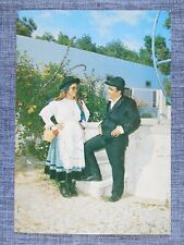 Santo Estevao Folk Ranch Tavira Portugal Vintage Postcard Unposted Algarve Dress picture