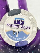 Fortune Valley Hotel & Casino 1$ Gaming Token Chip Central City Colorado picture